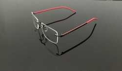 RSINC Rahmenlose Rahmen,Tag,Eye-Glass,Eye-Wear Tag Black Rot PD8862-54-17-140 B1