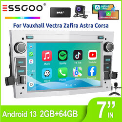 DAB+ Android 13 64G Autoradio NAVI Carplay Kam Für Opel Astra H Corsa C D Zafira