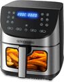 Heißluftfritteuse 4in1 Minibackofen Fritteuse Dörrautomat Air Fryer Friteuse