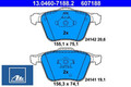 Ate 13.0460-7188.2 Bremsbelagsatz für Scheibenbremse Bremsbelagsatz für Volvo 
