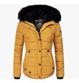 Jacke Damen Gesteppt Winter Marikoo Fell-Rand Abnehmbar, Kapuze, Gr. M Wie Neu 