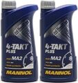 MANNOL 4-Takt Plus 10W-40 Motorrad Motoröl 2x 1l = 2 Liter