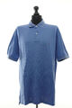 Tommy Hilfiger Herren Poloshirt Polohemd 40's Two Ply 2XL blau hellblau Kurzarm