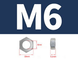 Edelstahl Sechskantmuttern DIN 934 rostfrei A2 A4 V2A Muttern von M 1 bis M 64