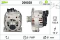 Lichtmaschine Generator Lima VALEO CORE-FLEX 200028 für MERCEDES KLASSE W169 160