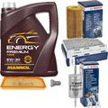 BOSCH Inspektionpaket 5 L MANNOL Energy Premium 5W-30 für VW Golf V 2.0 GTI