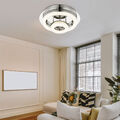 LED Ring Decken Leuchte Kristall Wohn Zimmer Beleuchtung Flur Design Chrom Lampe