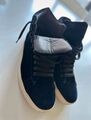 Tom Ford Hightop Sneaker, Samtblau, Gr.44,5