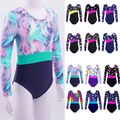 iEFiEL Kinder Turnanzug Sport Body Regenbogen Tanz Trikot Leotard Gymnastikanzug