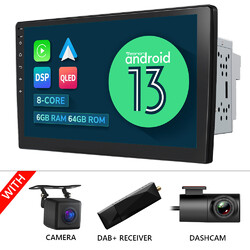 DAB+CAM+DVR+Eonon 10,1"Android 13 8Kern 6+64 Autoradio 2 DIN NAVI CarPlay 4G LTE