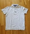 T-Shirt Polo Poloshirt TOMMY HILFIGER weiß L Premium Pique regular