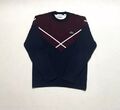 Lacoste Pullover Herren M Rot Blau 