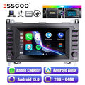 Autoradio Carplay Android 13 2+64G Für Mercedes Benz A/B W169 W245 GPS NAVI Cam