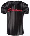 Brandneu Designer T-Shirt von CARISMA in Schwarz mit Labelprint CRM4530