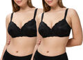 Triumph 2x Ladyform Soft W BH Gr. 85C Sonderpreis schwarz Minimizer mit Bügel