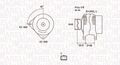 Lichtmaschine Generator Magneti Marelli für Opel Movano A 1997-> 063731627010