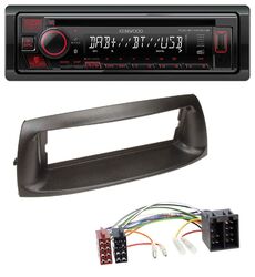 Kenwood MP3 CD USB Bluetooth DAB Autoradio für Fiat Punto (188, 1999-2005)