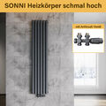 Design Heizkörper Röhren Flach Paneel heizkörper schmal hoch Wandheizung 160x357