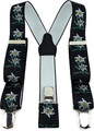 Tigertie Unisex Hosenträger in Y-Form Mit 3 Extra Starken Clips - Gemustert - Ho