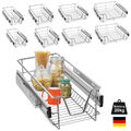 2 x Teleskopschublade Küchenschublade Korbauszug Schrankauszug für 30/40/50/60cm
