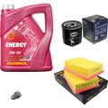 SCT Germany Inspektionspaket MANNOL Energy 5W-30 5L für VW Seat 1.0 1.4