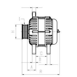HC-Cargo 116337 Lichtmaschine Generator 120A 14V für AUDI A4 Avant (8ED, B7)