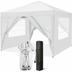 Pavillon 3x3/3x6m Wasserdicht Faltpavillon Pop Up Partyzelt Gartenzelt UV Schutz✔wasserdicht ✔UV Schutz 50+✔Inkl. Tasche✔faltbar