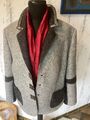 Basler Weekend Blazer, Gr. 44, Grau/schwarz/ Neuwertig, Wolle/Polyester