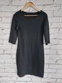 Opus Wonka Special Damen Kleid Robe Dress Vestido Abito Gr. 36 Schwarz Ärmel 3/4