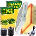 MANN FILTER INSPEKTIONSPAKET passend für MERCEDES A/B KLASSE W176 W246 CLA C117