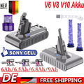 9000mAh Akku für Dyson V6 V8 V10 SV10 SV11 SV12 21.6V Animal Absolute Motorhead