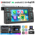 DAB+ Autoradio 64G Android 13 Carplay GPS RDS SWC Für BMW 3er E46 318 320 325 M3