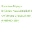 Showdown Displays Kreidetafel Natura 60,0 X 80,0 Cm Schwarz CHBEBL60X80 (8596052