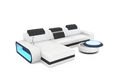 Sofa Ledersofa Couch Chesterfield Ecksofa BERLIN Designsofa LED Eckcouch Modern