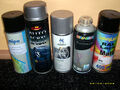 5 x RAL 9006 Spraydosen (Dupli-Color, MIPA, verschiedene Hersteller)