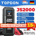 Topdon JS2000 Auto Starthilfe 2000A Jump Starter KFZ Powerbank Ladegerät Booster