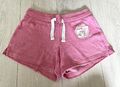 Sweatshorts mit kleinen Logo Print rosa Gr. XS