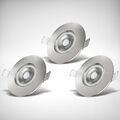 3x LED Einbaustrahler Bad Spots Einbauleuchten Lampe ultraflach Deckenspots IP44