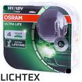 H1 OSRAM UltraLife - 3x längere Lebensdauer - Scheinwerfer Lampe DUO-Box NEW