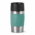 Emsa Isolierbecher Travel Mug Compact, Thermobecher, Edelstahl, Petrol, 300 ml