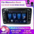 Für Mercedes Benz C CLK Klasse W203 W209 Autoradio Android 13.0 GPS Navi CarPlay