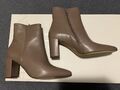 Elegante Högl Damen Stiefeletten aus Leder, in beige, Gr. 5 (38), Neu (NP 140€)