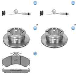 MEYLE BREMSSCHEIBEN + BELÄGE HINTEN passend für MERCEDES SPRINTER 904 + VW LT 46HA 285x22mm / Bus, Kasten, Pritsche, Fahrgestell