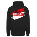 Die Macht Aus Berlin Rot-Weiß Fußball Fan Unisex Hoodie