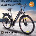 ESKUTE ES-26 26 Zoll 250W Elektrofahrrad Mountainbike 36V 20Ah City Ebike 25KM/H