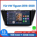 Carplay Android13 Autoradio GPS SAT NAVI BT DAB+ FM WIFI Für VW Tiguan 2016-2020