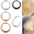 Septum Piercing Clicker Ring Universal Ohr 3 Schicht Segment Nase Lippe Intim