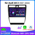 Für Audi A6 4B2 C5 S6 RS6 97-04 Carplay Android 13 6+128G Autoradio GPS Nav WIFI