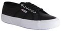 Superga 2750 Efglu Leder Schnürschuhe 3-6,5 in schwarz weiß Größe UK 3 - 8