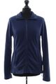 Schöffel Damen Fleecejacke Jacke M blau dunkelblau uni Zip Stehkragen Fleece